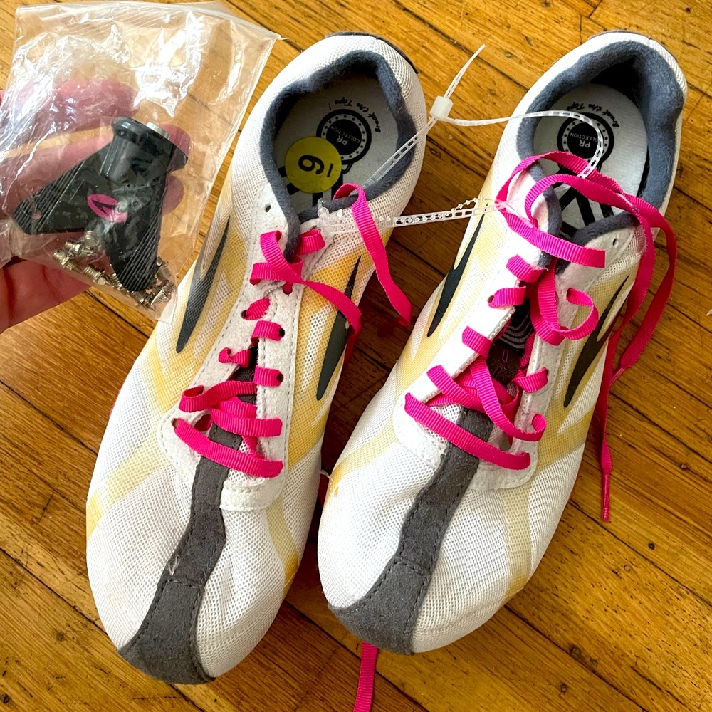 Size 9 Brooks track spikes